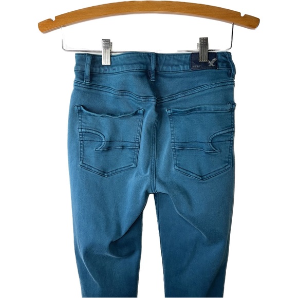AMERICAN EAGLE BLUE/GREEN JEANS E9 - Picture 4 of 4